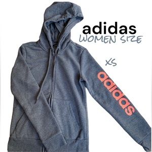 ADIDAS ZIP UP SWEATSHIRT!